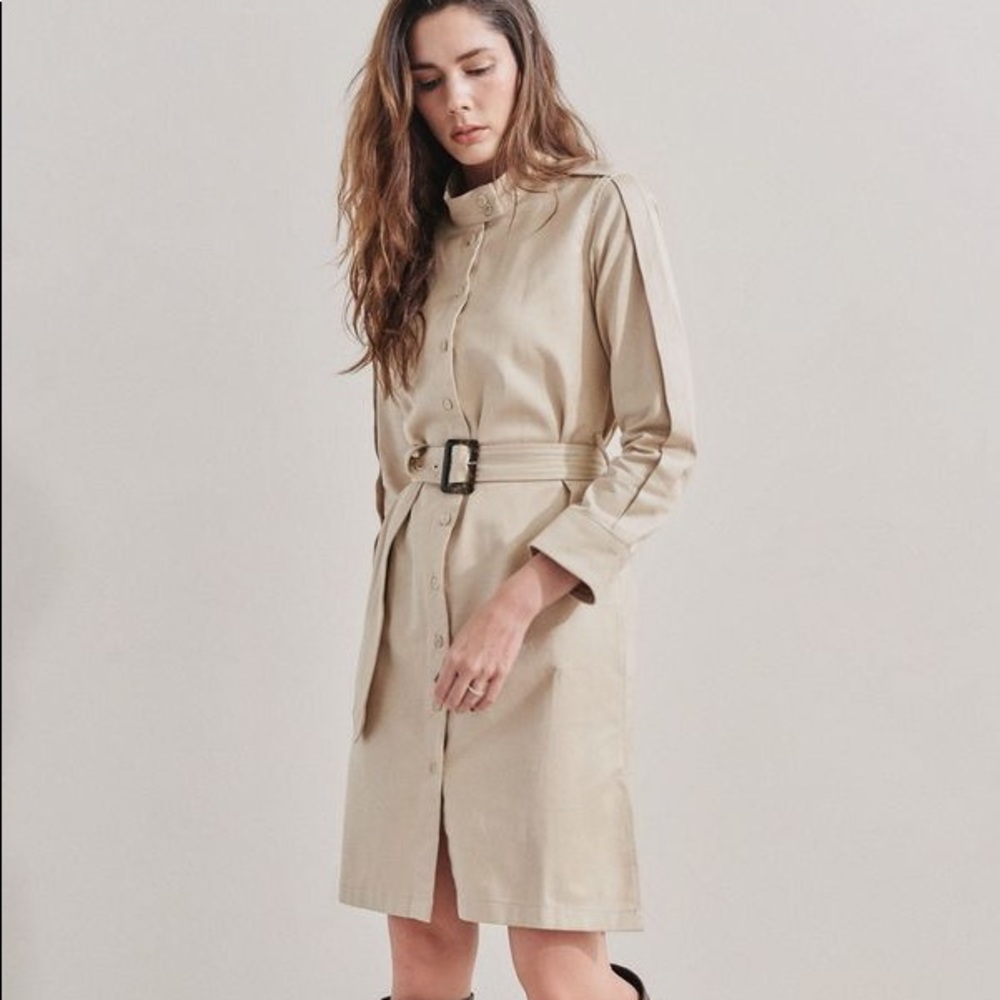 BALDWIN BLDWN Women’s Natural Morris Dress Coat -Studio Beige